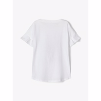 NAME IT Broderet Tee Tinja White